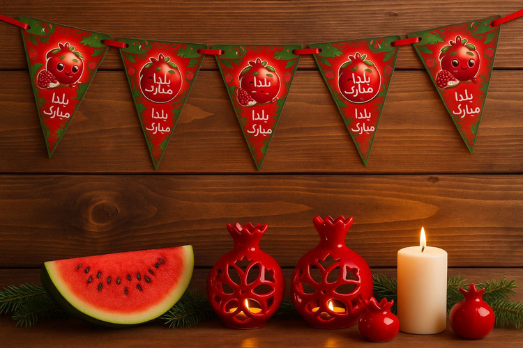 ریسه پرچم یلدا